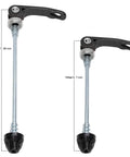All-In-One Quick Release Bike Axle Kit For Front And Rear Hubs - 145mm Front And 185mm Rear, Mountain Bike Skewers Clip Set