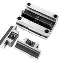 Badass Turntable Base With Self Centering Jaws For Your CNC Vise Setup, clamping fixture with jaws for 6-60mm stock.