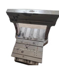Pro Grade Heavy Duty BT30 ATC CNC Spindle Generating Knockout 3.5kw Power And Liquid Cooled Coolant Flow Worktable top view with grooves and holes for precision placement.
