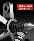 Close-up of the lead screw on the Heavy Duty Carbon Steel Small Gear Puller And Bearing Removal Tool.
