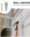 Heavy Duty Zinc Alloy Drywall Anchor Kit With Self Drilling Screws 20 Piece Set used in wall installation