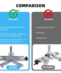 Comparison of Heavy Duty Wheel Clamp And Magnetic Adapter For 11 To 25 Inch Rims Tight Fit Tire Alignment Tool features.