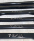Beefed Up Radius Arms For Maverick X3 72 Inch Heavy Duty Upper And Lower High Clearance Rods With Adjustable Alloy Heim Bearings And Black Anodized Finish black GAM arms