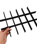 Slick Velvet Jewelry Dividers And Adjustable Drawer Inserts with black velvet construction, showing 18 slots for jewelry organization.