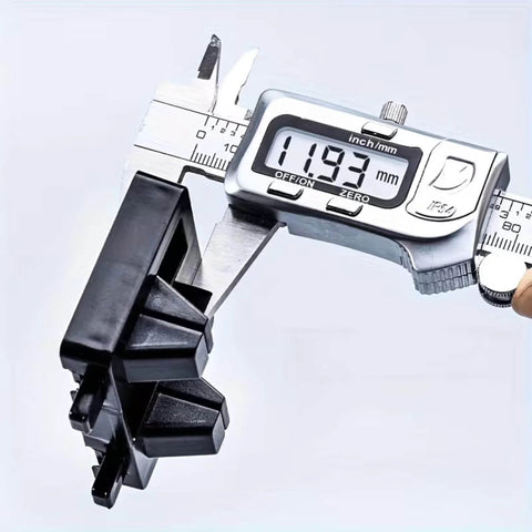 Close-up of Anti Slip Double Spring Welding Fixture for Repair and Assembly of Electronic Components, measured with caliper