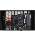 Beast Mode Intel Atom C3958 Mini Computer With 16 Core Raw Power 4Gb Ddr4 Ram And 128Gb Nvme Drive internal motherboard view with ports.