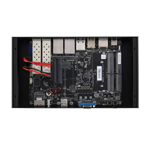 Beast Mode Intel Atom C3958 Mini Computer With 16 Core Raw Power 4Gb Ddr4 Ram And 128Gb Nvme Drive internal motherboard view with ports.