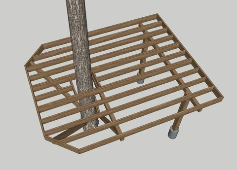 12x15 One Tree With Two Posts Bracket Kit For Outdoor Posts Hardware Included Wood Not Included Includes Galvanized Braces Nuts Bolts Tabs For A Built To Last Easy Install