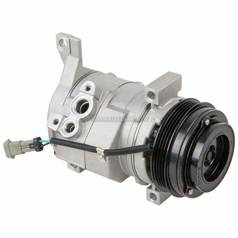 Top Shelf AC Compressor And Cooling Overhaul Kit With Rear Vents For Chevy Tahoe Suburban Avalanche GMC Yukon Sierra Cadillac Escalade Denso 10S, detailed view of compressor unit.