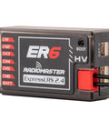 ExpressLRS 2.4GHz 6 Channel PWM Receiver for FPV Drones close-up showing channel ports and connections