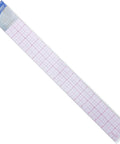 18 Inch Transparent Beveled Ruler With Center Zero, 8ths Of An Inch On One Side And Centimeters On The Other, Go To Drafting Ruler For Architects, Artists, And DIYers, Clear Edge, Durable Plastic