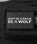 Close-up of patch on 35L Tactical Gym Backpack Built For Everyday Use, Tough As Nails 1000D Waterproof Oxford Fabric, MOLLE Webbing.