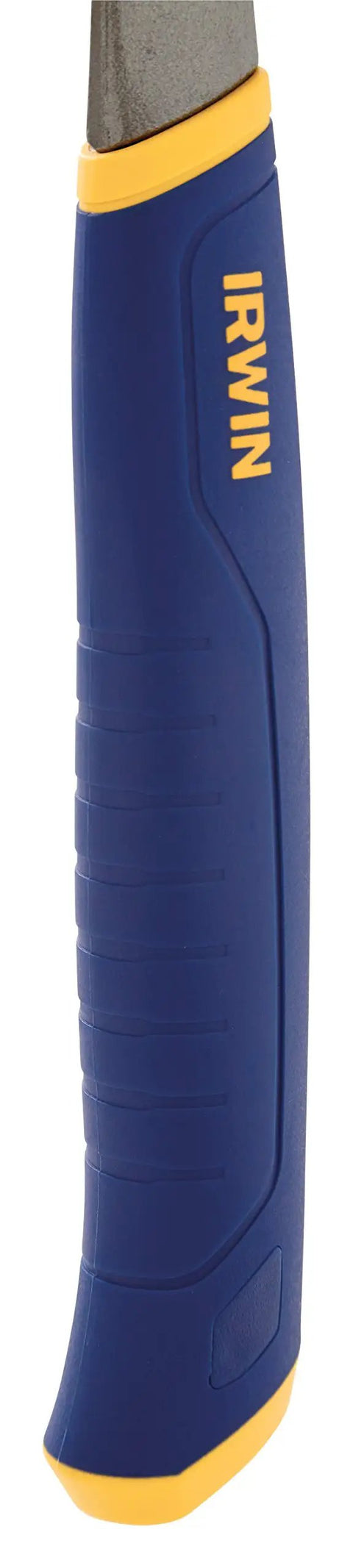 Close-up of the ProTouch grip on the Forged Steel Claw Hammer 20 Oz Workhorse With ProTouch Grip For Comfort And Less Hand Fatigue