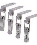 Four Six Pack Heavy Duty 90 Degree Hook Lock Bolts with Spring Toggle and Clasp for cabinets and toolboxes