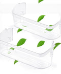 Fridge Door Bin Replacement Part Side Shelf Rack 2 Pack For Frigidaire And Electrolux Doors, transparent plastic bins