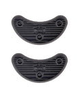 Straight Up Durable Rubber Shoe Sole Pads Anti Slip Heel Tip Replacements Pro Move Non Skid Traction For All Day Wear showing two black rubber heel tips.