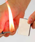 10 Pack Waterproof Permanent Fire Starters For Camping And Outdoor Survival, Forever Lighter Metal Flint Matches On Keychain creating flame
