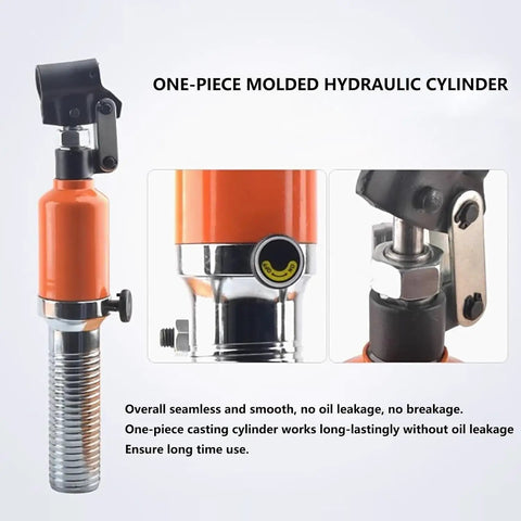 Heavy Duty Hydraulic Gear Puller 30 Ton 66000 Lb Capacity With 2 Or 3 Jaw Bearing Separator for hubs and gears, close-up cylinder.