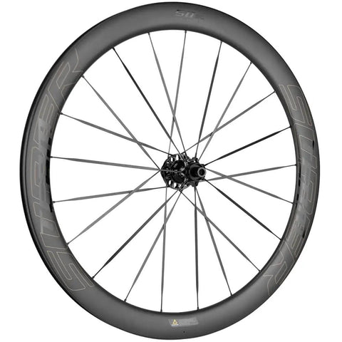 Ultra Light Carbon Road Disc Wheelset With Tubeless Setup And Carbon Spokes, Smooth Ratchet System Hub, Thru Axle Compatible