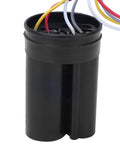 450V AC CBB60 5 UF Plus 3 UF Double Start Capacitor for Washing Machine Motors Top Notch Run Capacitor for Semi Automatic and Automatic Washers Reliable Motor Start Boost Durable Electrical Component black cylindrical CBB60 capacitor with wires