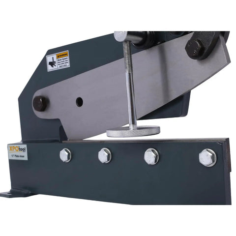 Heavy Duty 12 Inch Sheet Metal Shear, Tough As Nails Manual Cutting Tool That Chews Through Steel Bars And Rods Like Butter With A Solid Steel Frame For Fast Shop Projects