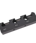 Heavy Gauge Aluminum Dowel Maker Jig Kit, Precision Tenon Cutter For Weekend Warriors and Pro Builders, showcases hole sizes 10mm, 12mm, and 14mm.
