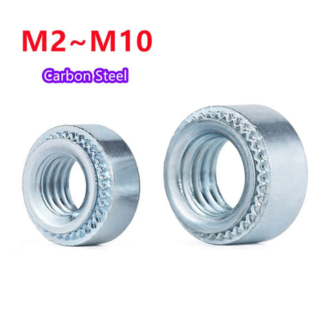 Heavy Duty Galvanized Carbon Steel Self Clinching Nuts For Knockout Bolt Downs And Slick Press Jobs In Every Garage Or Machine Shop M2 To M10 Sizes Built Tough For Any Metal Fabrication Gig