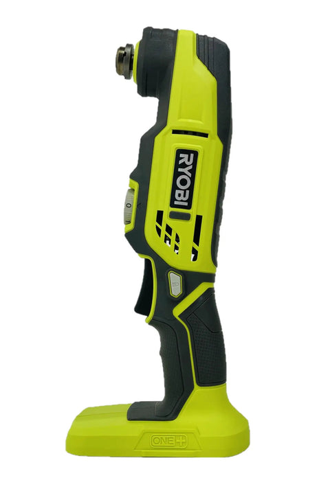 Side view of 18-Volt Cordless P343 Multi-Tool Kit with Battery and Charger, Bulk Packaged No Retail Packaging, Black Green
