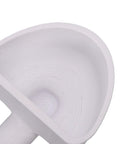 Top view of white Wide Mouth RV Water Inlet Funnel With Rotating Lock For Easy Fresh Water Tank Fill Go To Durable PLA Gravity Tool.