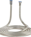 Extra Long 121 Inch Stainless Steel Handheld Shower Hose Explosion Proof With Woven Inner Pipe Brass Nut And Brass Insert