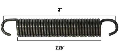 Top Shelf Helical Seat Springs For Chair Back Side Rails Replacement Set Of Six Heavy Duty Steel Coil, 3" length
