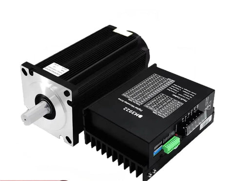 Beefy Torque Three Phase Stepper Motor Kit With Brake, 130mm NEMA 52, DM3922 Driver, AC110V-220V, for CNC router