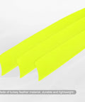 Four Inch Turkey Feather Arrow Vanes Right Wing Fletching Pack of 25 Neon Yellow Archery Vanes for DIY Target Shooting and Hunting