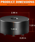 Diagram of 31510 Axle Nut Socket dimensions, 2.96 in x 1.25 in, fits GM Silverado Sierra 2500 3500 trucks, pro grade 9 pin