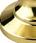 Close-up of Solid Vintage Unlacquered Brass Dome Cabinet Knobs showing smooth polished surface ideal for kitchen or bathroom.