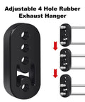 Exhaust Hanger Rubber Heavy Duty Adjustable Insulator Mount 4 Hole Universal Fit For Most Cars Trucks And SUVs 4 Pack
