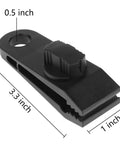 Heavy Duty Tarp Clamps With Lock Grip For Awnings And Outdoor Gear, 60 MPH Wind Resistant Clips, 1x3.3 inch, black PA material