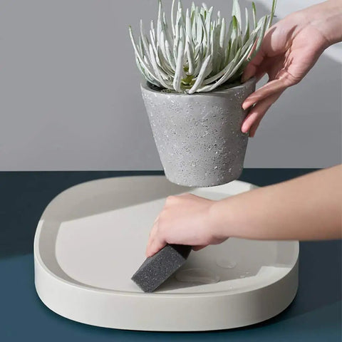 Heavy Duty Plant Dolly And Flower Pot Mover, Rolling Potted Plant Caddy Cart With Spill Proof Base, Sturdy Rubber Rollers, Makes Hauling Big Garden Pots Way Easier Indoors Or Outdoors