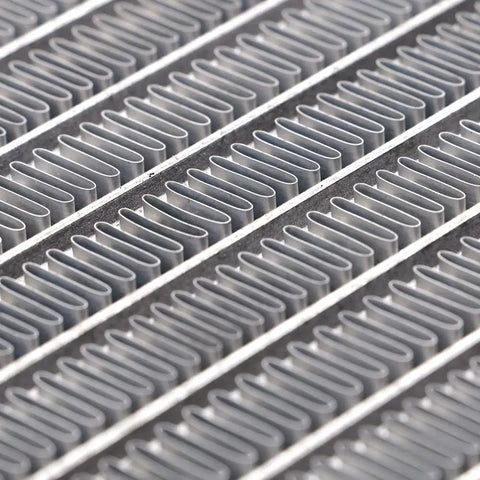 Close-up view of Transmission Oil Cooler With Mounting Hardware For 40K GVW Vehicles showing durable heat exchange fins.