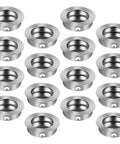 16 Pack Round Recessed Stainless Steel Cabinet Pulls Hidden Handles for Doors and Drawers Kitchen and Furniture Hardware