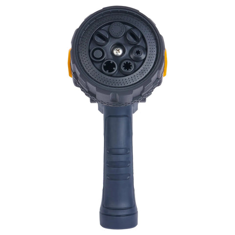 Front view of Torrent Firemans Nozzle With Quick Connect Set showcasing seven spray patterns and durable rubber coating