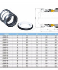 Heavy Duty Water Pump Mechanical Seal Kit 35 38 40 43 45 50mm SIC Carbon Ring NBR Shaft Seal With Single Coil Spring For Leak Proof Pro Grade Performance And Smooth Low Maintenance Pump Operation, TG 560A size chart