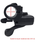 Left 3 Speed Thumb Shifter And Right 7 Speed Gear Shifter With Gear Indicator For 21 Speed Bicycles, handlebar hole 22.2mm