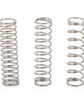 Three 304 stainless steel coffee machine pressure springs for Gaggia Classic, designed to boost water flow and enhance espresso extraction.