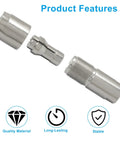 Angle Grinder Conversion Kit 3mm 6mm Straight Grinder Chuck Adapter for Rotary Tools showing metal components and features.