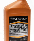 Marine Hydraulic Steering Fluid 15W For BayStar SeaStar Compatible Systems, 1 Quart Bottle with black cap