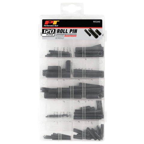 Roll Pin Assortment Kit With 10 Most Popular Sizes In A Resealable Plastic Case, Handy Grab And Go 120 Piece Set for repairs