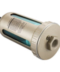 Auto Drain Valve For Air Compressor System Automatic Water Discharge Zero Air Loss Nylon Bowl Half Inch To Three Eighths Inch PT Inlets AD40204 1 MPa Keeps Your Shop Air Line Dry And Tools Protected Pro Grade, aluminum body with clear side