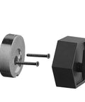 Zero Gravity Metro Series Single Cylinder Deadbolt Lock For Front Door Entrance Heavy Duty High Security Iron Black Finish