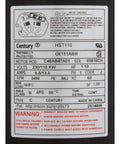 Centurion Pro 1.1HP Single Speed Motor 3450 RPM label showing specs and wiring instructions for HVAC use
